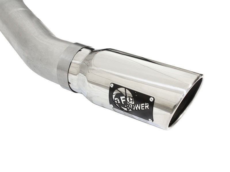 aFe Atlas Exhausts 4in Cat-Back Aluminized Steel Exhaust 2015 Ford F-150 V6 3.5L (tt) Polished Tip 49-03069-P