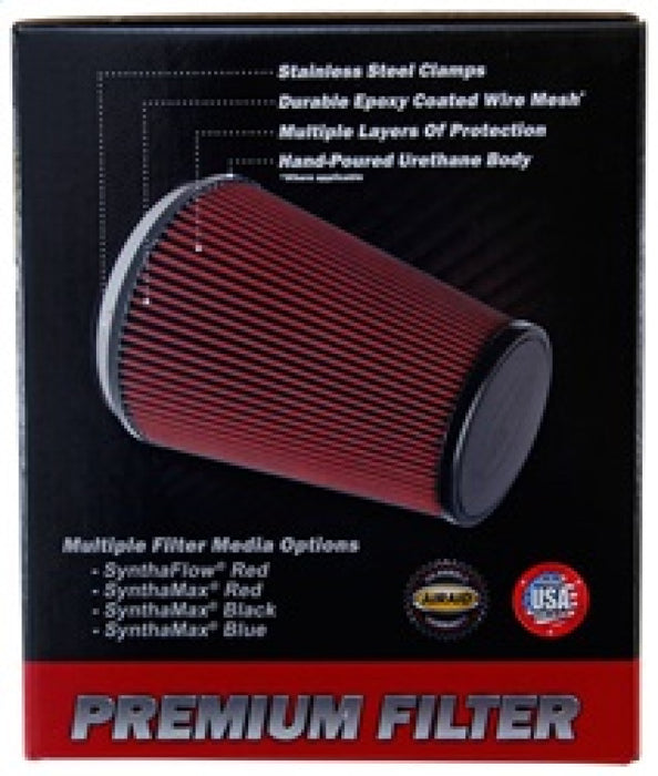 Airaid 700-445 Universal Clamp-On Air Filter: Round Tapered; 4.5 Inch (114 mm)