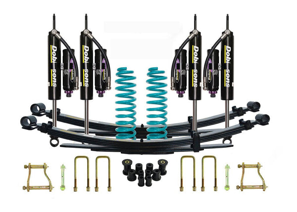 Dobinsons 4x4 3"-4" MRR 3-way Adjustable Suspension Kit Fits Toyotalandcruiser 78‚Äâ/‚Äâ79 Series FZJ79/78, HZJ79/78, HDJ79, VDJ79/78, GRJ79 09/1999 to 07/2016 Single Cab, 09/1999 on Troop Carrier Dual Cab - DSSKITMRA001