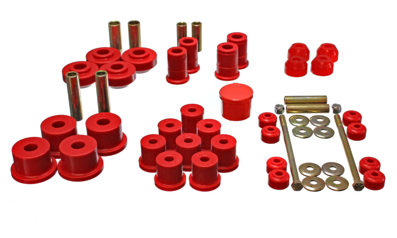 Energy Suspension 67-73 Ford Mustang Red Hyper-flex Master Bushing Set 4.18111R