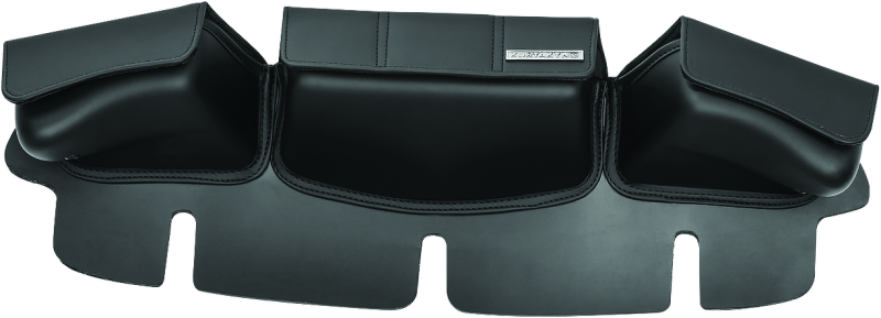 Kuryakyn Batwing Fairing Storage Pouch Bag With Magnetic Closures For 1996-2013 Harley-Davidson Touring And Trike Motorcycles, Black 5212