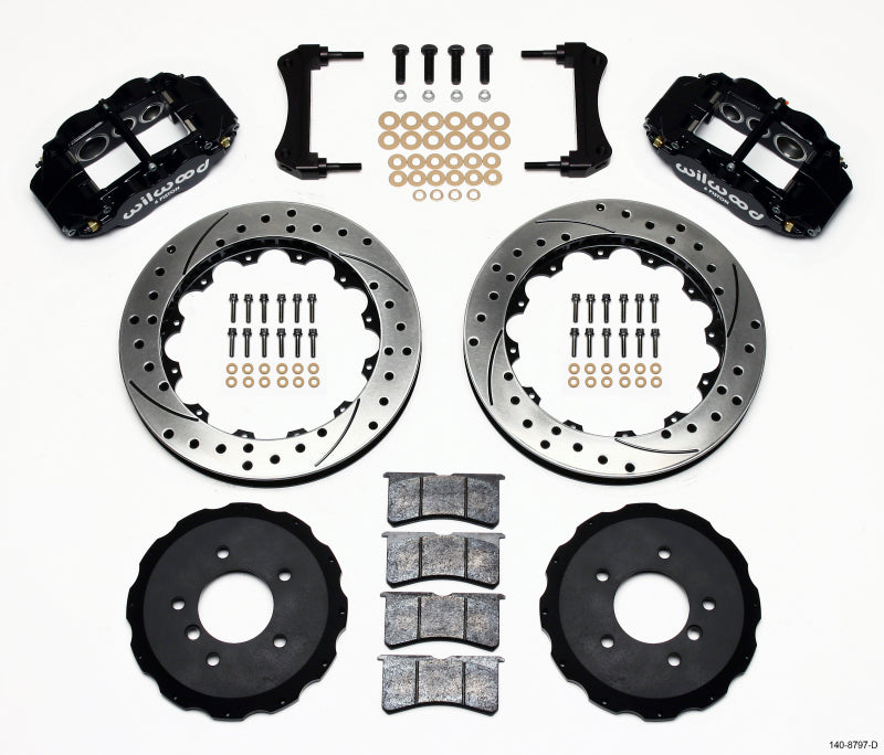 Wilwood Narrow Superlite 6R Front Hat Kit 13.06in Drilled E36 BMW M3 140-8797-D