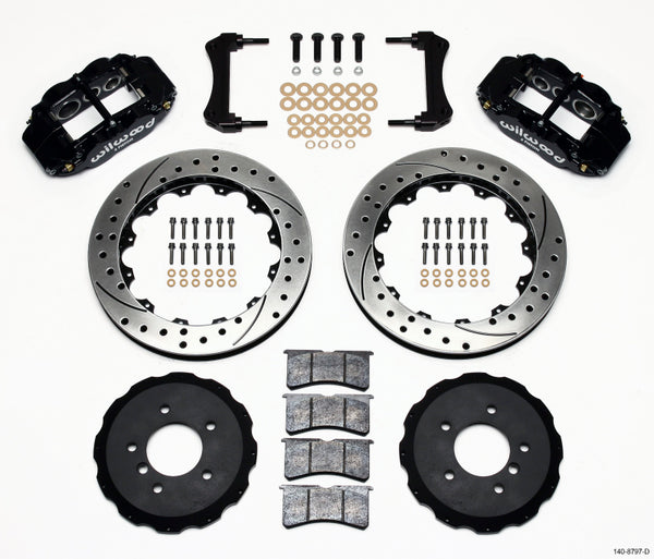 Wilwood Narrow Superlite 6R Front Hat Kit 13.06in Drilled E36 BMW M3 140-8797-D