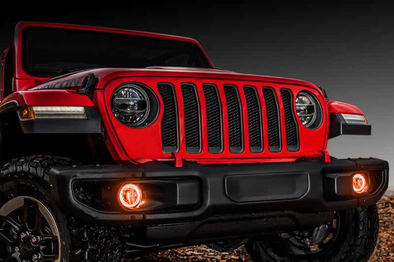 Oracle compatible with Jeep Wrangler JL/Gladiator JT LED Surface Mount Fog Light Halo Kit ColorSHIFT SEE WARRANTY 1215-333