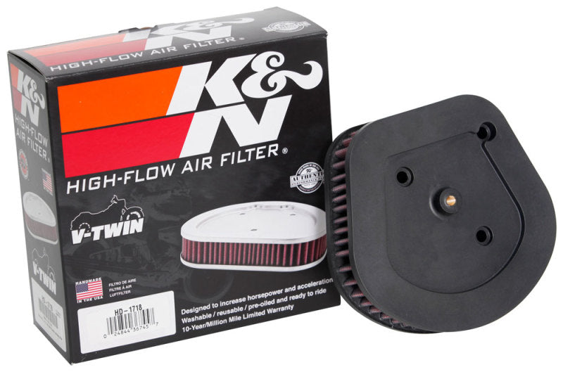 K&N HD-1718 Air Filter for HARLEY DAVIDSON FXLR LOW RIDER 2018-2020