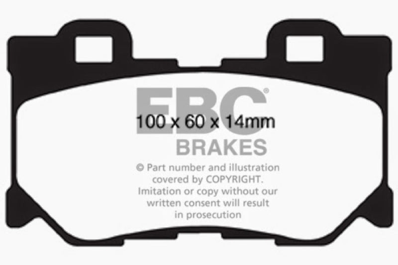 EBC 2013+ Compatible with Infiniti Q50 Hybrid 3.5L Hybrid Sport Ultimax2 Rear Brake Pads UD1347