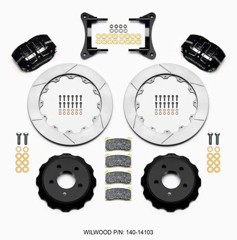 Wilwood Dynapro Radial Front Drag Kit 12.88 Vented 2015-Up Mustang 140-14103