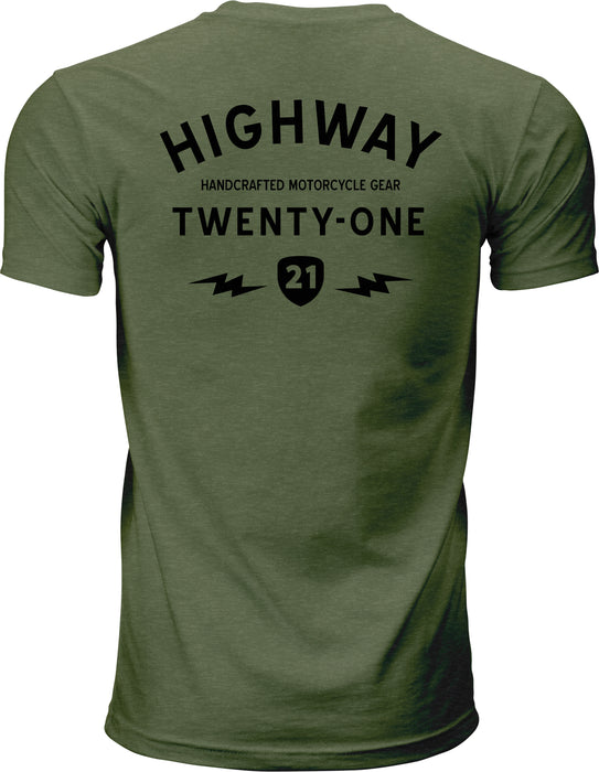 Highway 21 Men's Halliwell Tee (Green, 4X-Large)