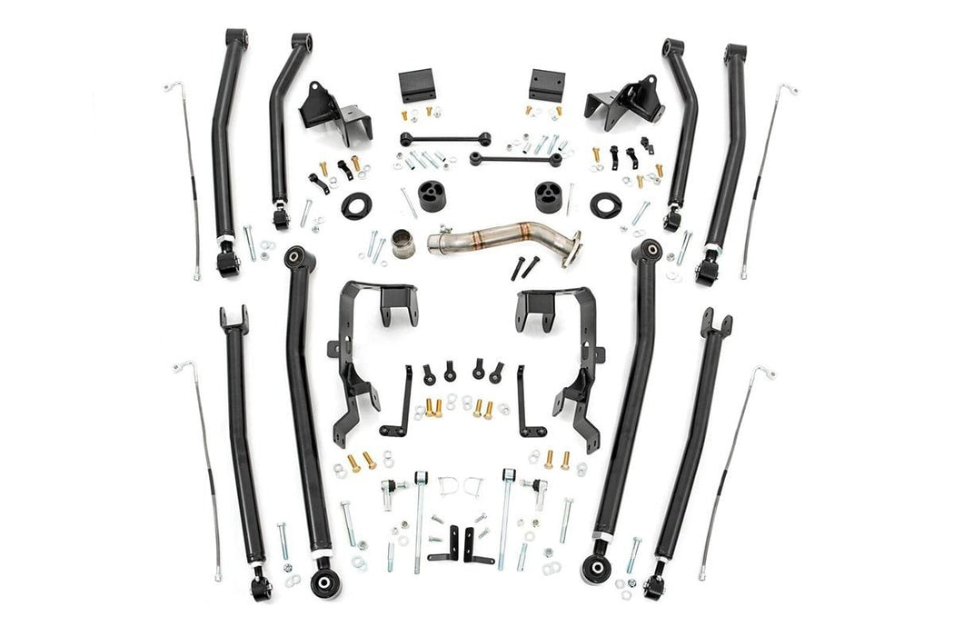 Rough Country Long Arm Upgrade Kit compatible with Jeep Wrangler Jk (2007-2018) 78600U