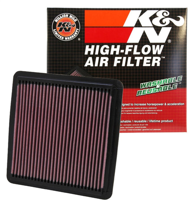 K&N 33-2304 Air Panel Filter for SUBARU OUTBACK 03-10, LEG 05-10, IMPREZA 07-10, FORESTER 08-10