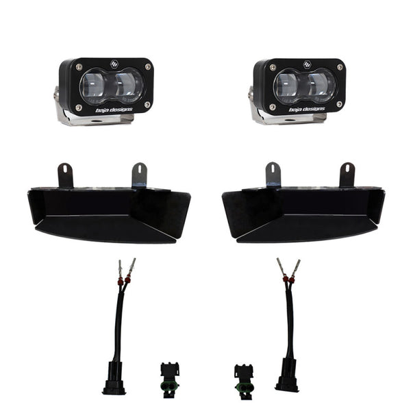 Baja Designs 19-22 Fits Dodge Ram 2500/3500 S2 SAE Fog Pocket Light Kit Clear 448165