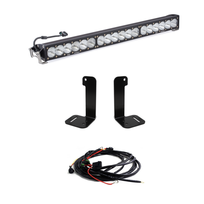 Baja Designs 2018+ compatible with Jeep Wrangler JL/JT OnX6+ 30in Bumper LED Light Bar Kit 447657