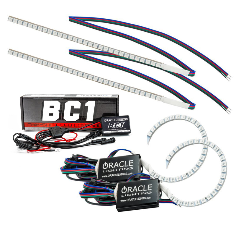 Oracle 15-17 Ford Focus RS/ST DRL Upgrade w/ Halo Kit ColorSHIFT w/ BC1 Controller SEE WARRANTY 1322-335