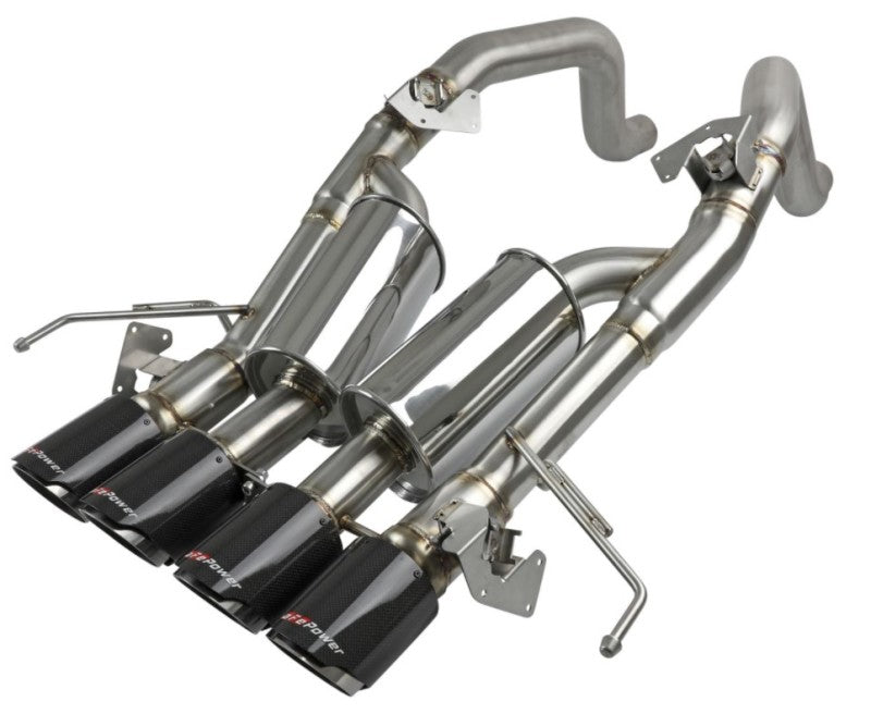 aFe MACH Force-Xp Axle-Back Exhaust System w/ Carbon Fiber Tips Chevrolet Corvette (C7) 14-19 6.2L 49-34056-1C