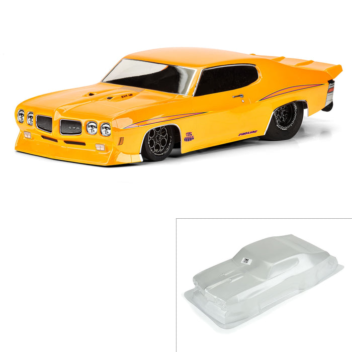 Pro-Line Racing 1/10 1970 Pontiac GTO Judge Clear Body Drag Car PRO358800 Car/Truck  Bodies wings & Decals