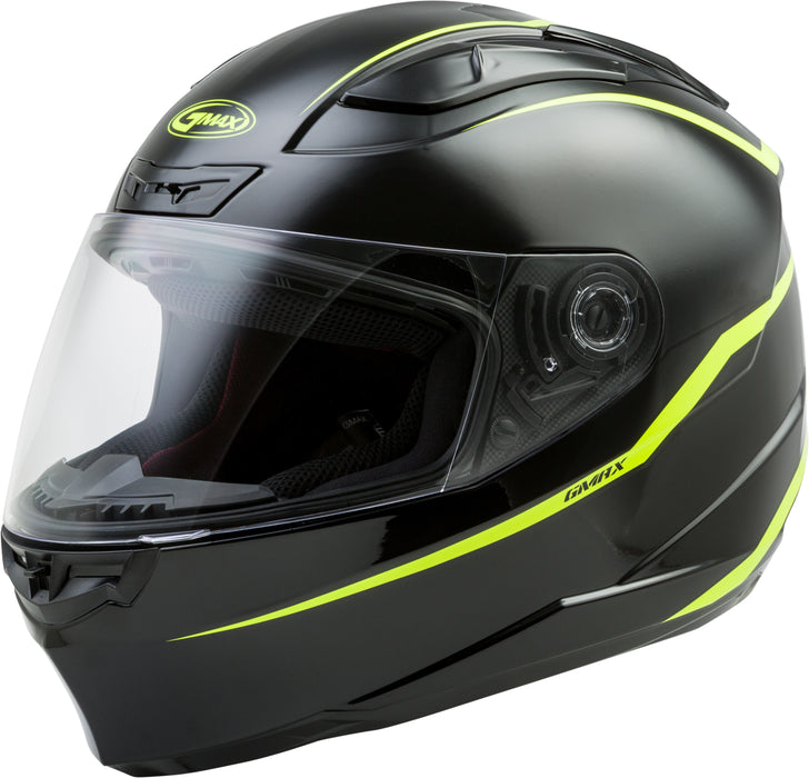 Gmax Ff-88 Full-Face Precept Helmet Black/Hi-Vis Yellow 2X G1884608
