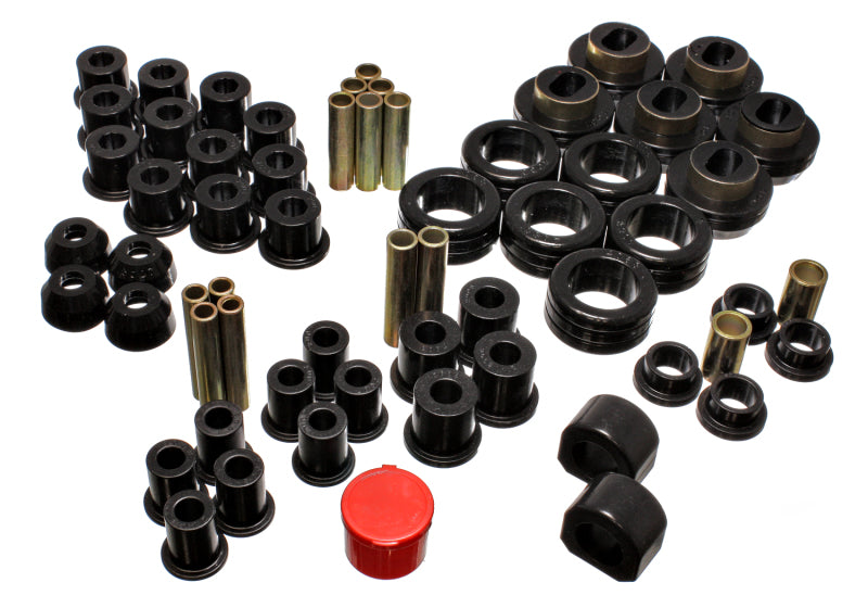 Energy Suspension 81-87 Chevy/GMC 4WD (W/ Stock Front Springs) Black Hyper-flex Master Bushing Set 3.18102G