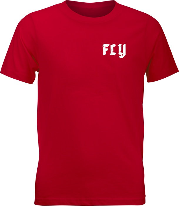 Fly Racing Youth Fly Moto Mind Tee Red Yl 352-0432YL
