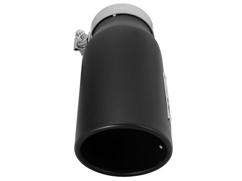 aFe MACHForce-XP 3.5in 409 Stainless Steel Exhaust Tip 3.5in x 4.5in Out x 12in L Clamp-On 49T35456-B12