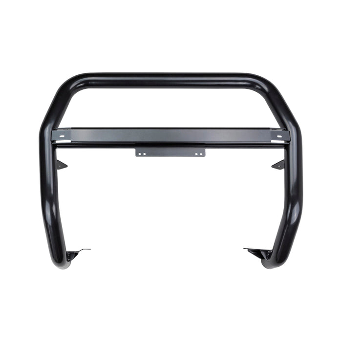 Arb Nudge Bar Front Gray Powdercoat Provision For Driving Lights And Cb Antenna Nudge Bar 3154010