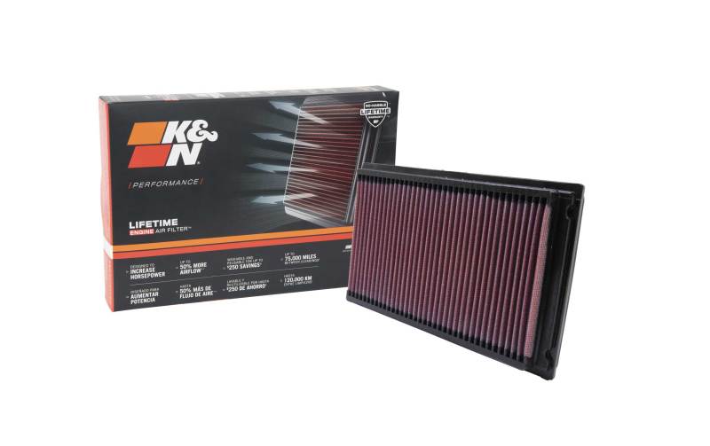 K&N 88-08 Compatible with Nissan 1.8L / 87-05 Compatible with Nissan/Compatible with Infiniti 3.0L / 00-09 3.5LDrop In Air Filter 33-2031-2