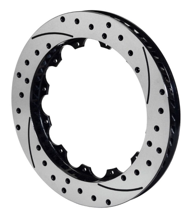 Wilwood Rotor-SV-SRP 72 Iron-RH-Drill-BLK 14.25 x 1.10 12 on 8.75in 160-11309-BK