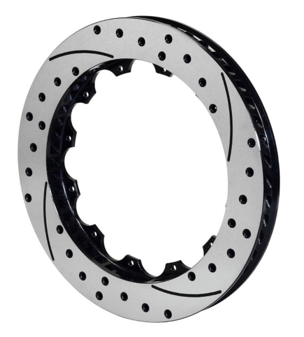 Wilwood Rotor-SV-SRP 72 Iron-RH-Drill-BLK 14.25 x 1.10 12 on 8.75in 160-11309-BK