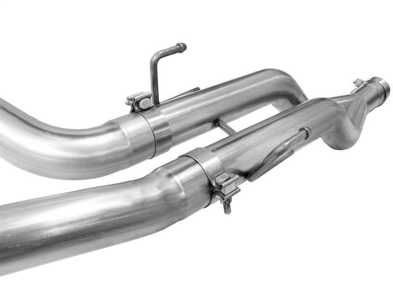 aFe MACHForce XP DPF-Back Exhaust 3in SS w/ 5in Polished Tips 2014 Compatible with Dodge Ram 1500 V6 3.0L EcoDiesel 49-42045-P