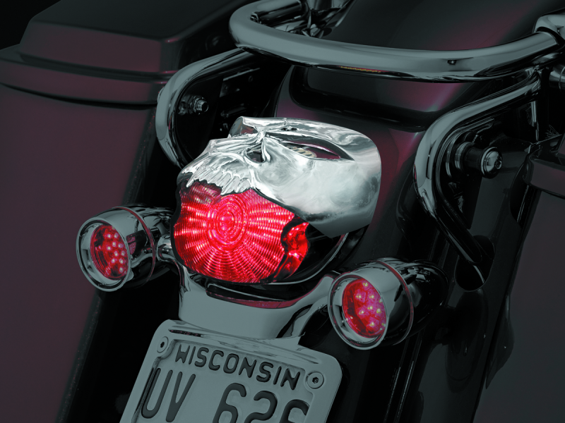 Kuryakyn Zombie Taillight Cover Chrome 9009