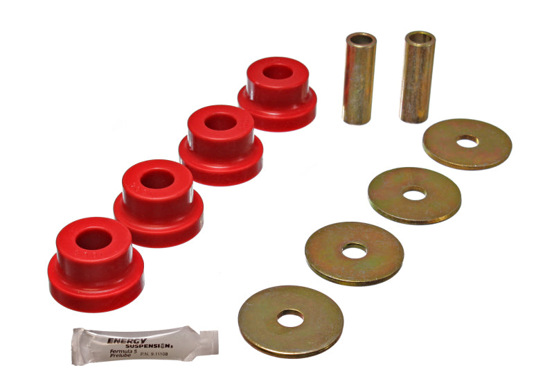 Energy Suspension 70-78 Compatible with Nissan 240Z/260Z/280Z Red Differential Carrier (Mustache Bar) Bushings 7.1102R