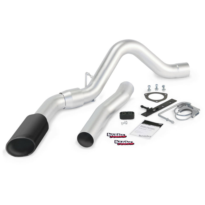 Banks Power 15 Chevy 6.6L LML ECLB/CCSB/CCLB Monster Exhaust System SS Single Exhaust w/ Black Tip 47787-B