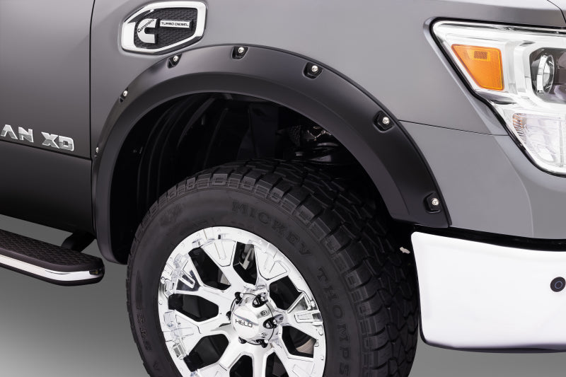 Bushwacker Front/Rear Black Pocket Style Fender Flares For 04-15 Titan 70908-02