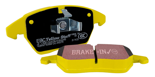 EBC 04-05 Fits Mitsubishi Lancer EVO 8 2.0T (FQ400 W/Alcon Caliper) Yellowstuff Front Brake Pads DP4063R