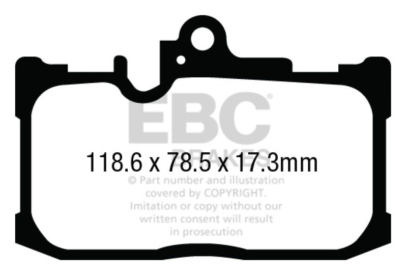 EBC 13+ Lexus GS350 3.5 F-Sport RWD Redstuff Front Brake Pads DP33017C