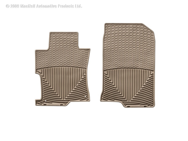 WeatherTech 08-12 Honda Accord Front Rubber Mats Tan W94TN