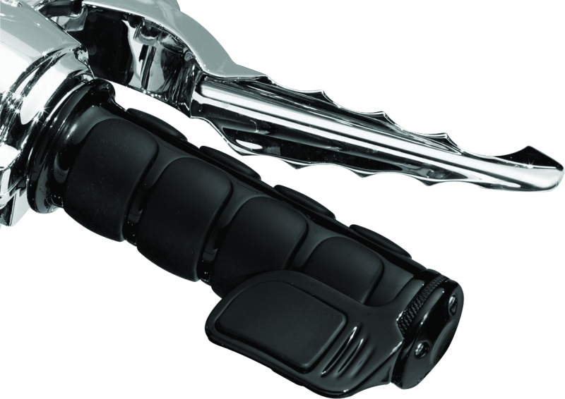 Kuryakyn 6345 Premium ISO Handlebar Grips for Throttle and Clutch: Kawasaki, Suzuki, Victory & Yamaha Motorcycles, Gloss Black, 1 Pair