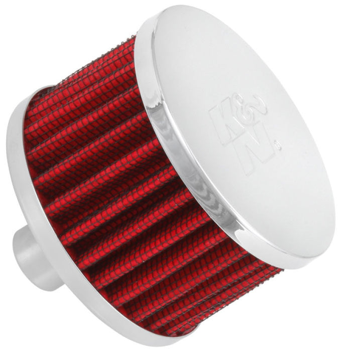 K&N Vent Air Filter / Breather: Washable and Reusable: 0.75 in (19 mm) Flange ID; 2 in (51 mm) Height; 3 in (76 mm) Base; 3 in (76 mm) Top , 62-1160