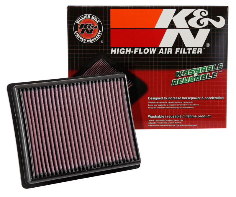K&N Engine Air Filter: Increase Power & Towing, Washable, Premium, Replacement Air Filter: Compatible With 2014-2019 Fiat/Opel/Renault/Nissan (Talento Ii, Vivaro B, Trafic Iii, Nv300), 33-3054