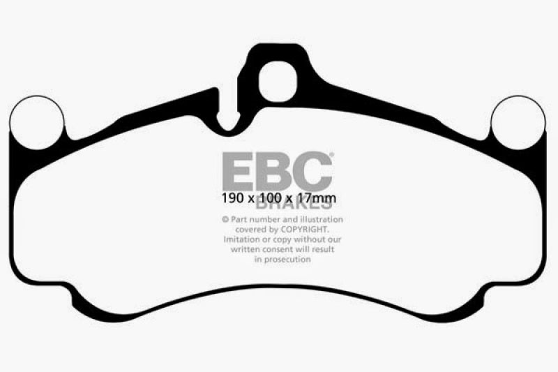 EBC 10-12 Porsche 911 (997) GT3 3.8L (Cast Iron Rotor Only) Bluestuff Front Brake Pads DP52094NDX