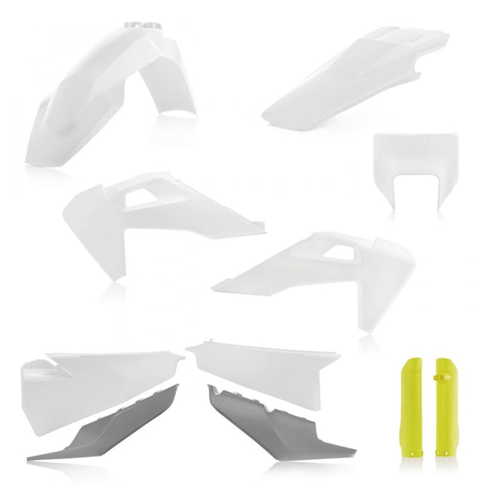 Acerbis White/Yellow/Gray Full Plastic Body Kit (2791536812)