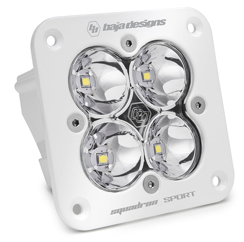 Baja Designs Squadron Sport Work/Scene Pattern White Flush Mount LED Light Pod Clear 551006WT