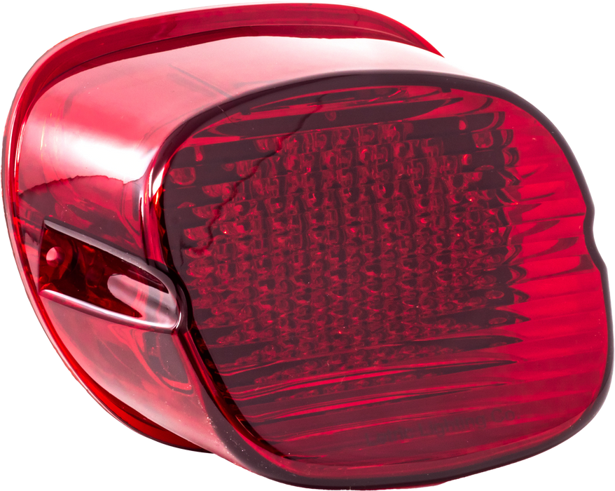 Letric Lighting Co. LLC-DSS-R Slantback LED Taillight - Deluxe Strobing LED W/O Tag Window - Red