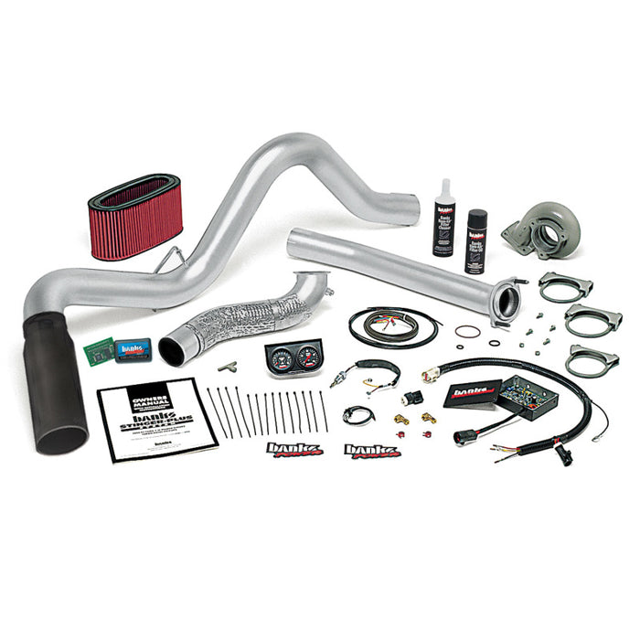 Banks Power 95.5-97 Ford 7.3L Man Stinger-Plus System SS Single Exhaust w/ Black Tip 48560-B