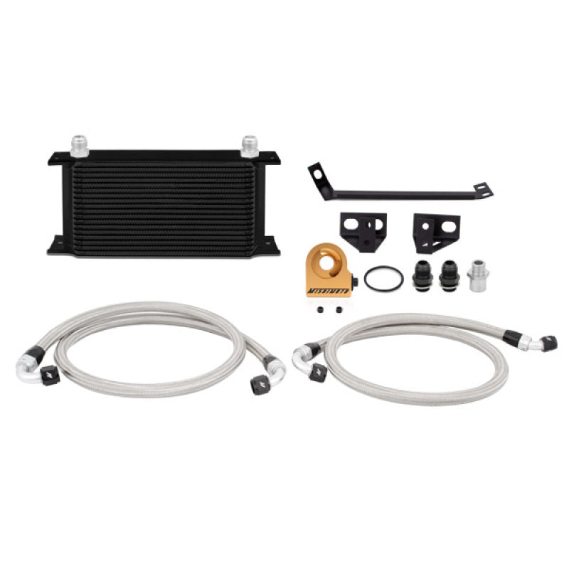 Mishimoto 15 Ford Mustang EcoBoost Thermostatic Oil Cooler Kit Black MMOC-MUS4-15TBK