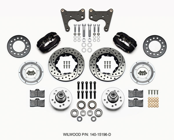 Wilwood Forged Dynalite Front Kit 11.00in Drilled 65-72 CDP C Body -Drum 140-15196-D