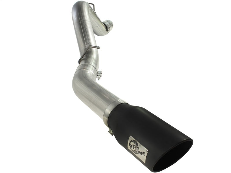 aFe MACHForce XP Exhaust 5in DPF-Back SS 11-13 GM Diesel Trucks V8-6.6L (td) (LML) (Blk Tip) 49-44041-B