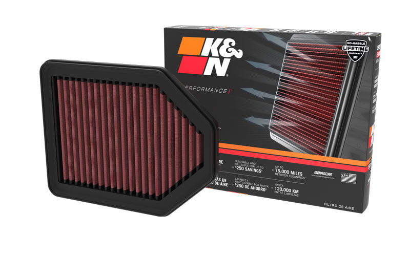 K&N 33-5113 Air Panel Filter for GENESIS G80 V6-3.5L F/I 2021-2022
