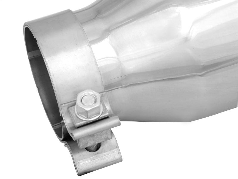 aFe MACH Force-Xp 3in Inlet x 4-1/2in Outlet x 9in Length 304 Stainless Steel Exhaust Tip 49T30451-P09