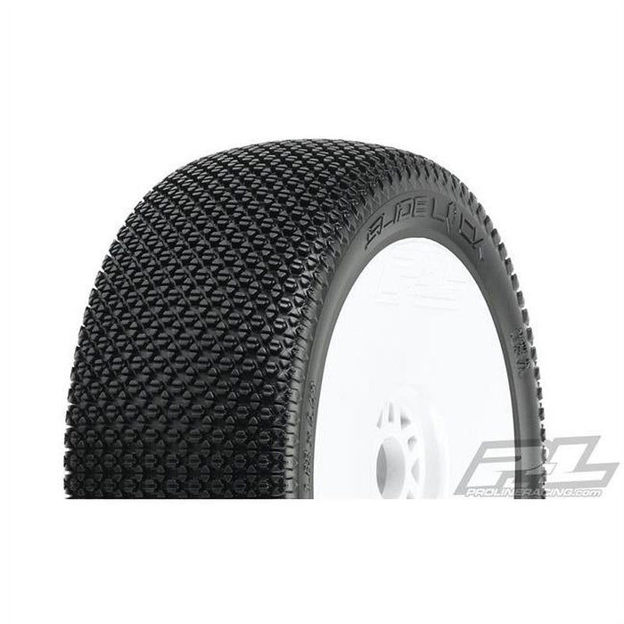 Pro-Line Racing 1/8 Slide Lock M3 Front/Rear Buggy Tires Mounted 17Mm White (2), Pro906432 PRO906432