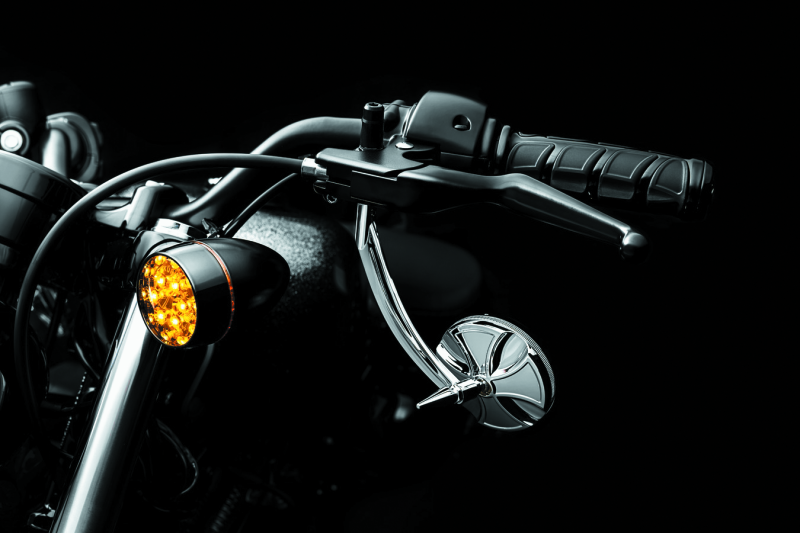 Kuryakyn 6351 Premium Kinetic Handlebar Grips for Dual Cable Throttle Control: 1982-2019 Harley-Davidson Motorcycles, Gloss Black, 1 Pair
